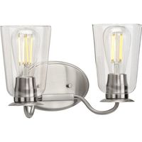 Bathroom Lighting (2 Bulbs) 13-1/2" Width