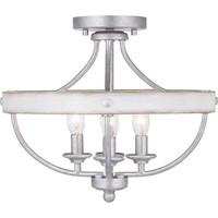 Semi Flush Mount 15-1/4" Width