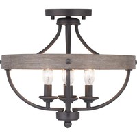 Semi Flush Mount 15-1/4" Width