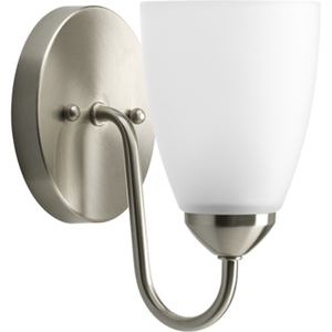 PP270609 Gather 1 Bulb Wall Sconce - Brushed Nickel PP270609 Gather 1 Bulb Wall Sconce - Brushed Nickel