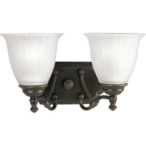 PP273077 Renovations 2 Bulb Bathroom Lighting - Forged Bronze PP273077 Renovations 2 Bulb Bathroom Lighting - Forged Bronze