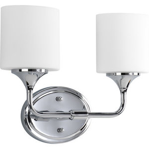 PP280215 Lynzie 2 Bulb Bathroom Lighting - Polished Chrome PP280215 Lynzie 2 Bulb Bathroom Lighting - Polished Chrome