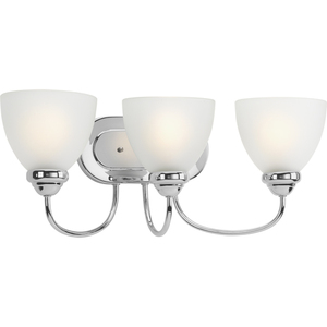 PP291915 Heart 3 Bulb Bathroom Lighting - Polished Chrome PP291915 Heart 3 Bulb Bathroom Lighting - Polished Chrome