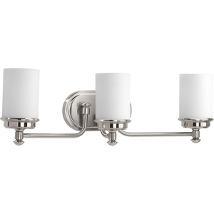 PP300014009 Glide 3 Bulb Bathroom Lighting - Brushed Nickel PP300014009 Glide 3 Bulb Bathroom Lighting - Brushed Nickel