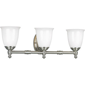 Pp302909 Victorian 3 Bulb Bathroom Lighting Brushed Nickel At Pp302909 Victorian 3 Bulb Bathroom Lighting Brushed Nickel