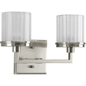 PP312409WB Encore 2 Bulb Bathroom Lighting - Brushed Nickel PP312409WB Encore 2 Bulb Bathroom Lighting - Brushed Nickel