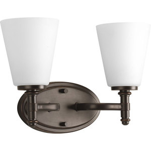 PP313820 Flirt 2 Bulb Bathroom Lighting - Antique Bronze PP313820 Flirt 2 Bulb Bathroom Lighting - Antique Bronze