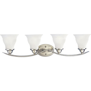 PP319309EBWB Trinity 4 or More Bulb Bathroom Lighting - Brushed Nickel PP319309EBWB Trinity 4 or More Bulb Bathroom Lighting - Brushed Nickel