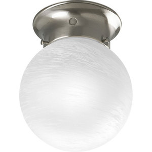 Pp340109 Globe Flush Mount Ceiling Light Brushed Nickel At Pp340109 Globe Flush Mount Ceiling Light Brushed Nickel