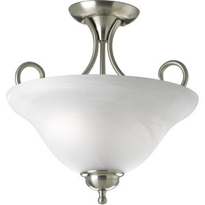 PP346009 Semi Flush Mount Ceiling Light - Brushed Nickel PP346009 Semi Flush Mount Ceiling Light - Brushed Nickel