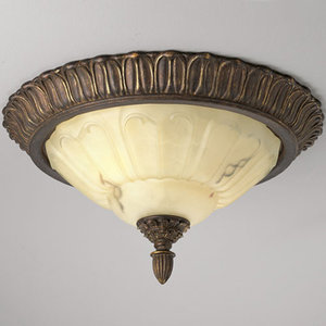 PP346675 La Serena Flush Mount Ceiling Light - Aged Mahogany PP346675 La Serena Flush Mount Ceiling Light - Aged Mahogany