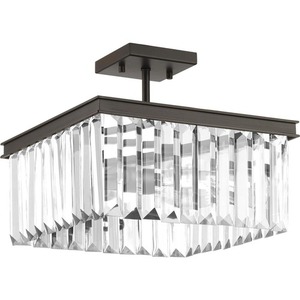 PP350058020 Glimmer Semi Flush Mount Ceiling Light - Antique Bronze PP350058020 Glimmer Semi Flush Mount Ceiling Light - Antique Bronze