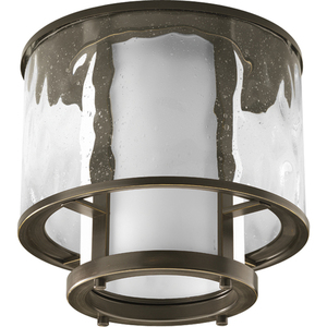 PP394120 Bay Court Flush Mount Ceiling Light - Antique Bronze PP394120 Bay Court Flush Mount Ceiling Light - Antique Bronze