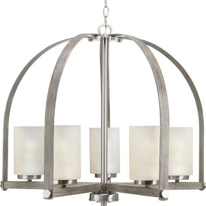 PP400028009 Aspen Creek Mid Sized Chandelier Chandelier - Brushed Nickel PP400028009 Aspen Creek Mid Sized Chandelier Chandelier - Brushed Nickel