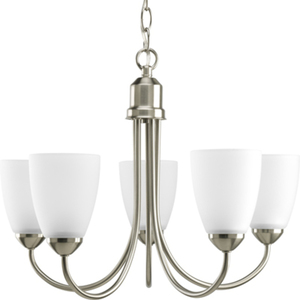 PP444109 Gather Mid Sized Chandelier Chandelier - Brushed Nickel PP444109 Gather Mid Sized Chandelier Chandelier - Brushed Nickel