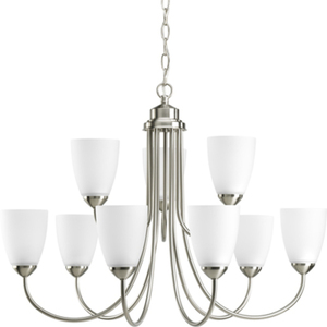 PP462720EBWB Gather Large Foyer Chandelier Chandelier - Brushed Nickel PP462720EBWB Gather Large Foyer Chandelier Chandelier - Brushed Nickel