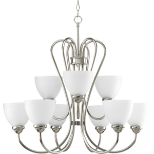 PP466809 Heart Mid Sized Chandelier Chandelier - Brushed Nickel PP466809 Heart Mid Sized Chandelier Chandelier - Brushed Nickel