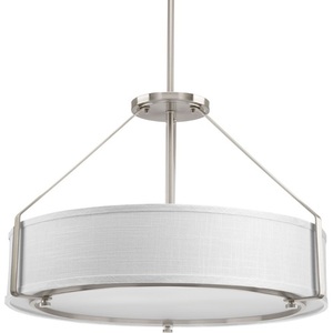 PP501509 Ratio Drum Pendant Pendant Light - Brushed Nickel PP501509 Ratio Drum Pendant Pendant Light - Brushed Nickel