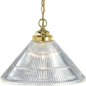 PP509310 Prismatic Glass Down Light Pendant Light - Polished Brass PP509310 Prismatic Glass Down Light Pendant Light - Polished Brass