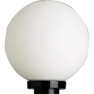 PP547860 White Acrylic Globes Post Light Post Lights - Black PP547860 White Acrylic Globes Post Light Post Lights - Black