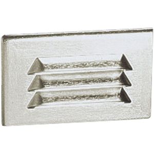 PP681716 Step Light Louvered Hallway Step Light - Satin Aluminum PP681716 Step Light Louvered Hallway Step Light - Satin Aluminum