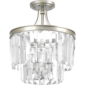 PP2325134 Glimmer Semi Flush Mount Ceiling Light - Silver Ridge PP2325134 Glimmer Semi Flush Mount Ceiling Light - Silver Ridge