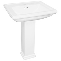 Pedestal Bathroom Sink 24-3/8 x 19-7/8 x 34-5/8 Pedestal Bathroom Sink 24-3/8 x 19-7/8 x 34-5/8