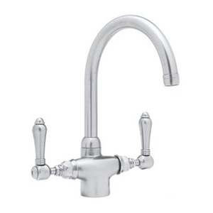 RA1676LMAPC2 Country Kitchen Two-Handle Kitchen Faucet - Polished Chrome RA1676LMAPC2 Country Kitchen Two-Handle Kitchen Faucet - Polished Chrome