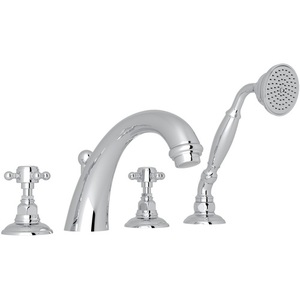RA2104XMAPC San Julio Deck Mount With Handshower Tub Faucet - Polished Chrome RA2104XMAPC San Julio Deck Mount With Handshower Tub Faucet - Polished Chrome