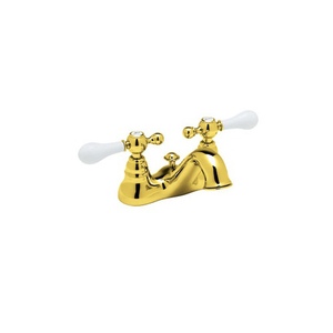 RAC95LPIB2 Cisal Classic Bath 4'' Centerset Bathroom Faucet - Inca Brass RAC95LPIB2 Cisal Classic Bath 4'' Centerset Bathroom Faucet - Inca Brass