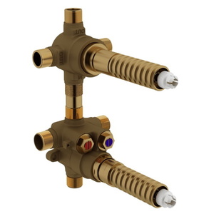 RR1053BD Meda Thermostatic Valve Rough In Valve - Rough Brass RR1053BD Meda Thermostatic Valve Rough In Valve - Rough Brass