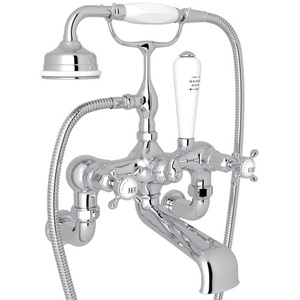 RU3511X1APC Perrin & Rowe Wall Mount Whirlpool Faucet Tub Faucet - Polished Chrome RU3511X1APC Perrin & Rowe Wall Mount Whirlpool Faucet Tub Faucet - Polished Chrome