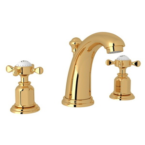 RU3761XEG2 Edwardian 8'' Widespread Bathroom Faucet - English Gold RU3761XEG2 Edwardian 8'' Widespread Bathroom Faucet - English Gold