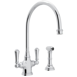 RU4710APC2 Georgian Era Two-Handle Kitchen Faucet - Polished Chrome RU4710APC2 Georgian Era Two-Handle Kitchen Faucet - Polished Chrome