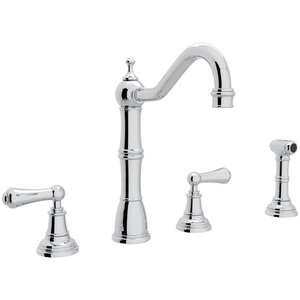 RU4776LAPC2 Edwardian Two-Handle Kitchen Faucet - Polished Chrome RU4776LAPC2 Edwardian Two-Handle Kitchen Faucet - Polished Chrome