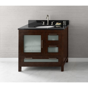 R0315361LH01/R3011378AB/R31013 Athena 31" to 44" Bathroom Vanity - Dark Cherry / Absolute Black R0315361LH01/R3011378AB/R31013 Athena 31" to 44" Bathroom Vanity - Dark Cherry / Absolute Black