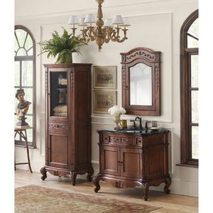 R072936F11/R3092378AB/R315237A Bordeaux 31" to 44" Bathroom Vanity - Colonial Cherry / Absolute Black R072936F11/R3092378AB/R315237A Bordeaux 31" to 44" Bathroom Vanity - Colonial Cherry / Absolute Black