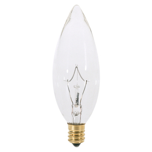 SA3684 Cand Torpedo Incandescent Light Bulb - Clear SA3684 Cand Torpedo Incandescent Light Bulb - Clear