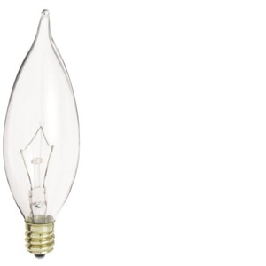 SS3275 Cand Turn Tip Incandescent Light Bulb - Clear SS3275 Cand Turn Tip Incandescent Light Bulb - Clear