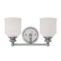 Bathroom Lighting (2 Bulbs) 14-1/2" Width Bathroom Lighting (2 Bulbs) 14-1/2" Width