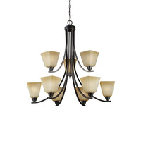 Mid Sized Chandelier 33-1/2" Width