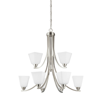 Mid Sized Chandelier 33-1/2" Width