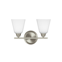 Bathroom Lighting (2 Bulbs) 14-2/3" Width