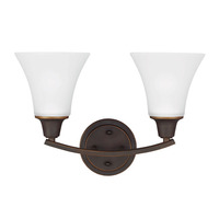 Bathroom Lighting (2 Bulbs) 15-1/2" Width Bathroom Lighting (2 Bulbs) 15-1/2" Width