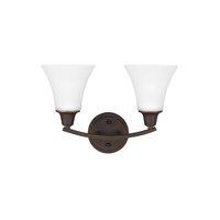 Bathroom Lighting (2 Bulbs) 15-1/2" Width Bathroom Lighting (2 Bulbs) 15-1/2" Width