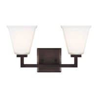 Bathroom Lighting (2 Bulbs) 16-1/8" Width Bathroom Lighting (2 Bulbs) 16-1/8" Width