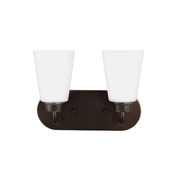 Bathroom Lighting (2 Bulbs) 12" Width Bathroom Lighting (2 Bulbs) 12" Width