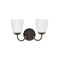 Bathroom Lighting (2 Bulbs) 13-1/4" Width Bathroom Lighting (2 Bulbs) 13-1/4" Width