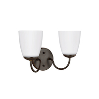 Bathroom Lighting (2 Bulbs) 13-1/4" Width Bathroom Lighting (2 Bulbs) 13-1/4" Width