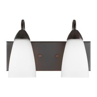Bathroom Lighting (2 Bulbs) 13-1/2" Width Bathroom Lighting (2 Bulbs) 13-1/2" Width